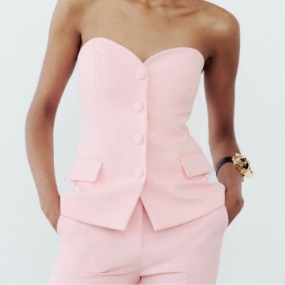 Pink bustier top - Picture 1 of 8